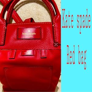 Medium red Kate Spade bag